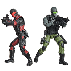 G.I. Joe Classified Series #218, Snake Eyes & Varmint ATV Vs. Stealth Viper & Cobra Stealth Flight Pod (Trubble Bubble)