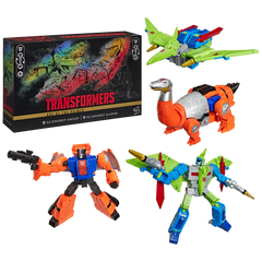 Transformers Age of the Primes G2 Dinobot Swoop and G2 Dinobot Sludge