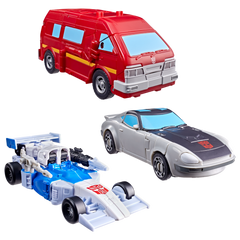 Transformers Age of the Primes Autobot Mirage, Ironhide, and Bluestreak