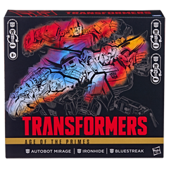 Transformers Age of the Primes Autobot Mirage, Ironhide, and Bluestreak