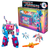 Transformers Jem and the Holograms Autobot Blaster & KP Glit, KP Sundor, and KP Rosanna