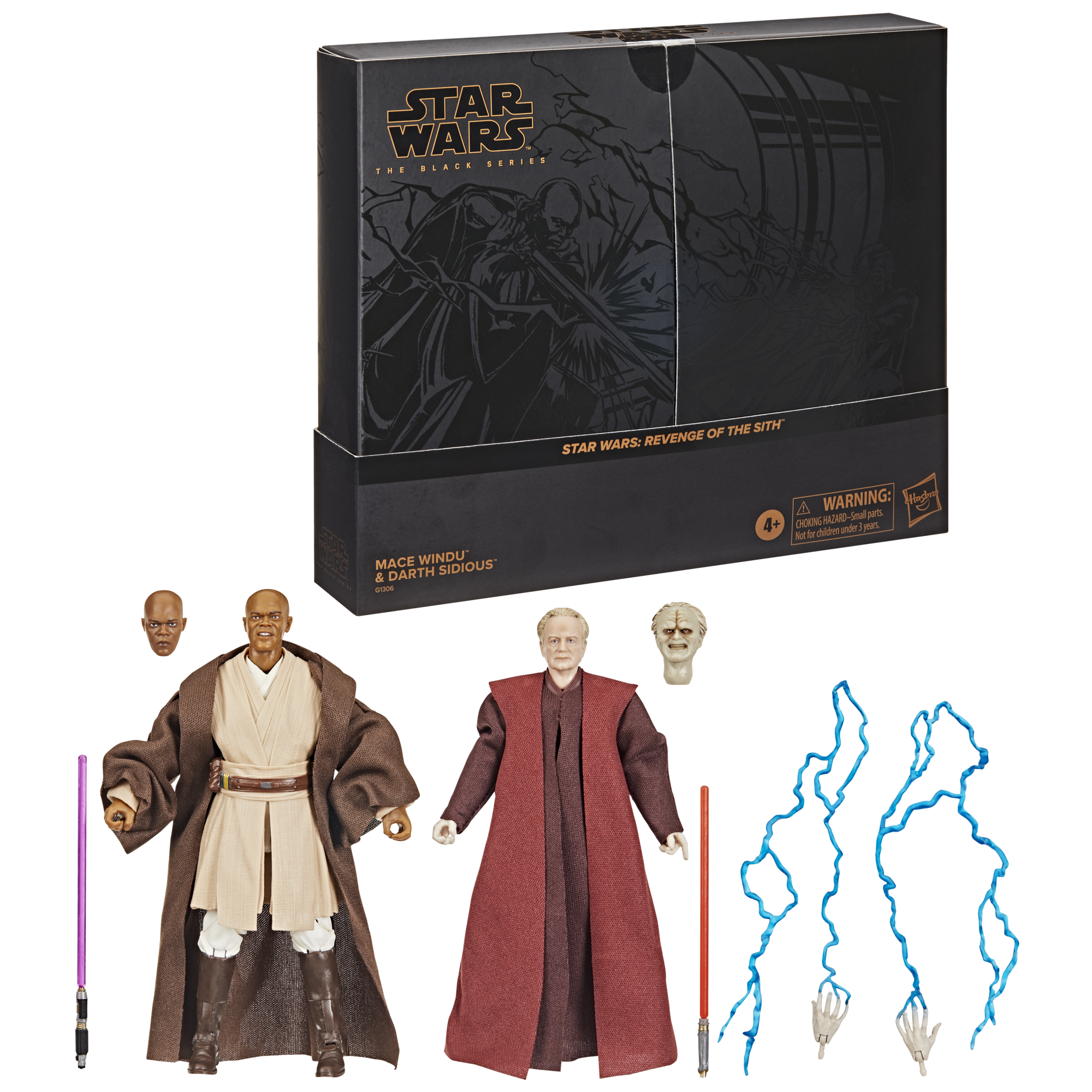 Star Wars The Black Series Mace Windu & Darth Sidious