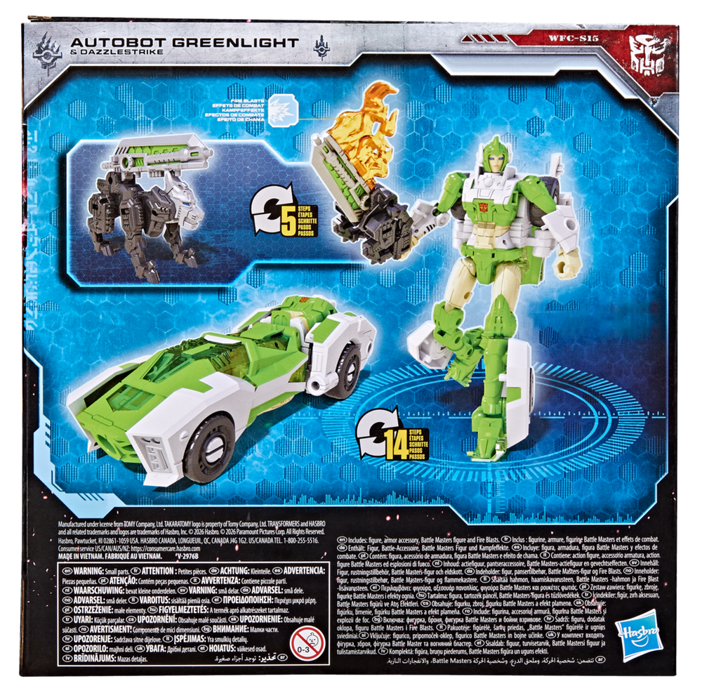 Transformers Generations War for Cybertron: Siege Deluxe Class Autobot Greenlight with Dazzlestrike