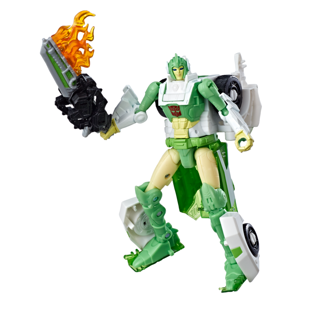 Transformers Generations War for Cybertron: Siege Deluxe Class Autobot Greenlight with Dazzlestrike