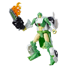 Transformers Generations War for Cybertron: Siege Deluxe Class Autobot Greenlight with Dazzlestrike