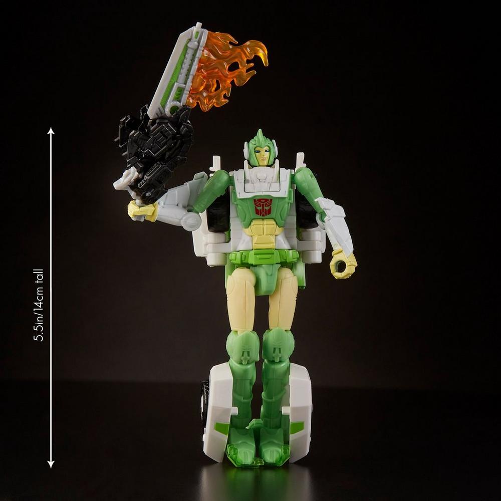 Transformers Generations War for Cybertron: Siege Deluxe Class Autobot Greenlight with Dazzlestrike
