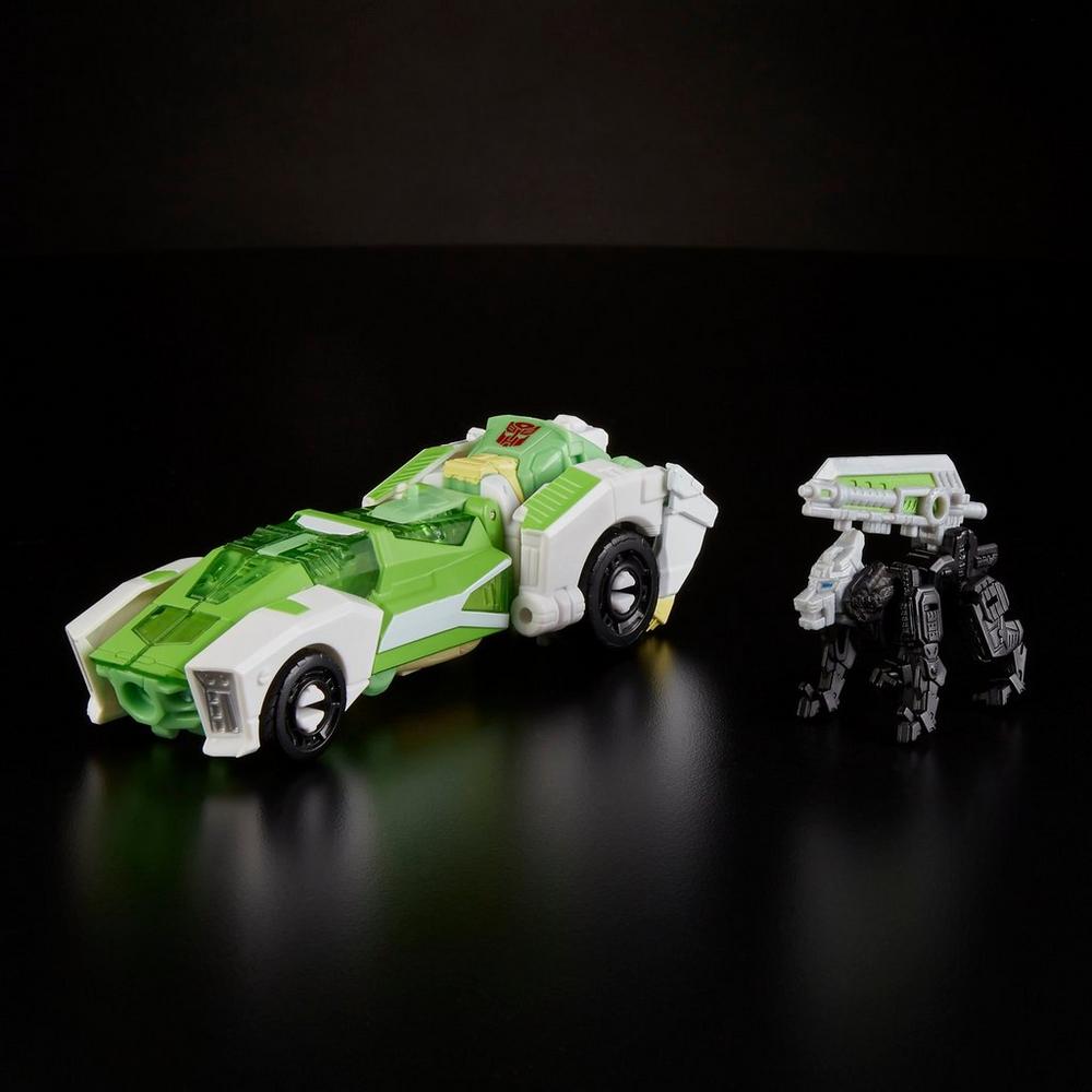 Transformers Generations War for Cybertron: Siege Deluxe Class Autobot Greenlight with Dazzlestrike