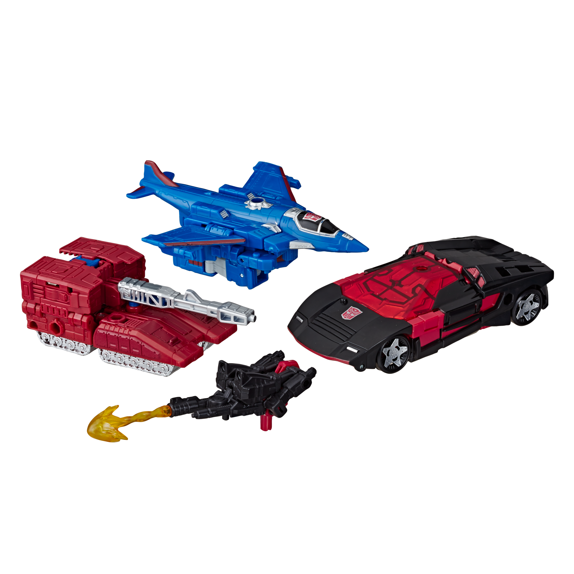 Transformers Toys Generations War for Cybertron Deluxe WFC-S26 Autobot Alphastrike Counterforce 3-Pack - Final Strike Figure Series: Part 1