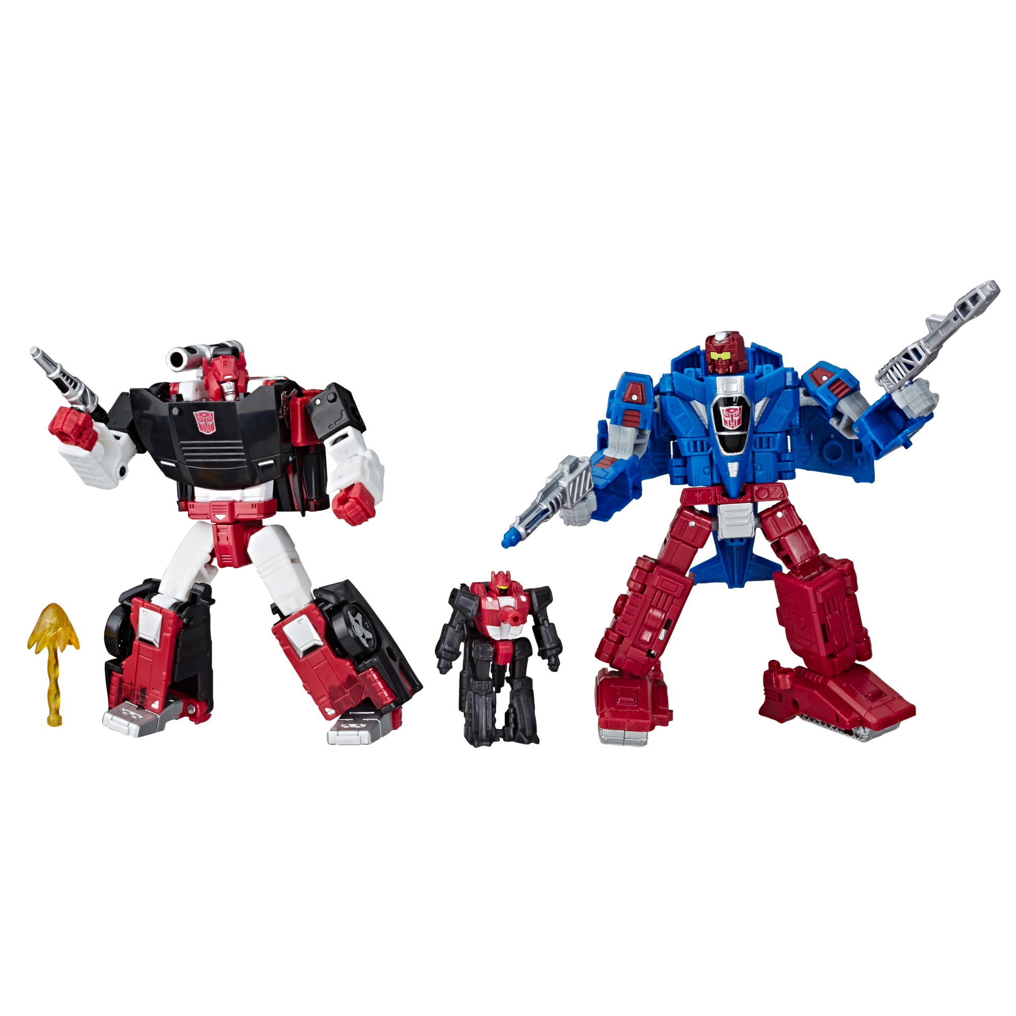 Transformers Toys Generations War for Cybertron Deluxe WFC-S26 Autobot Alphastrike Counterforce 3-Pack - Final Strike Figure Series: Part 1
