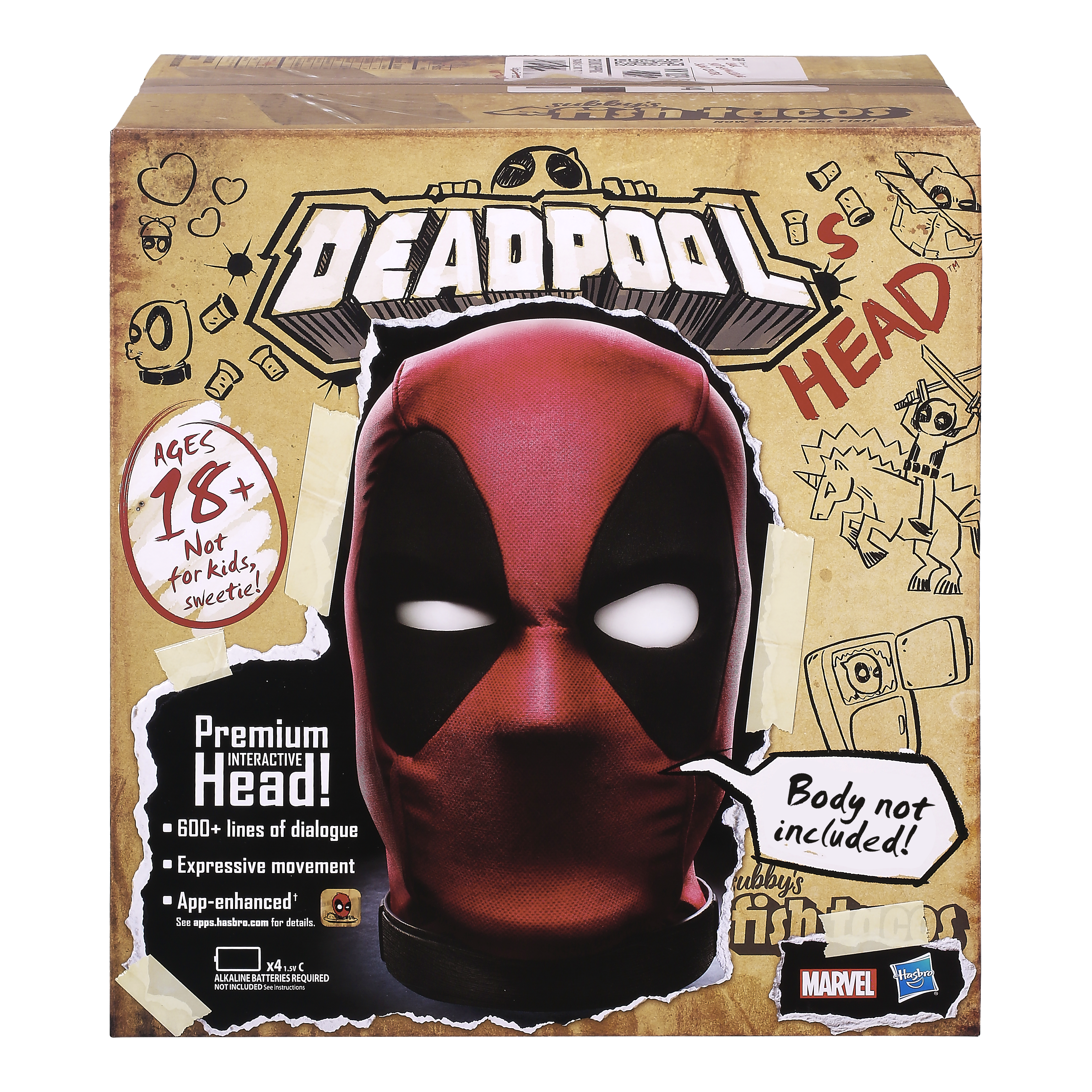 Marvel Legends Series Deadpool's Head Premium Interactive Head