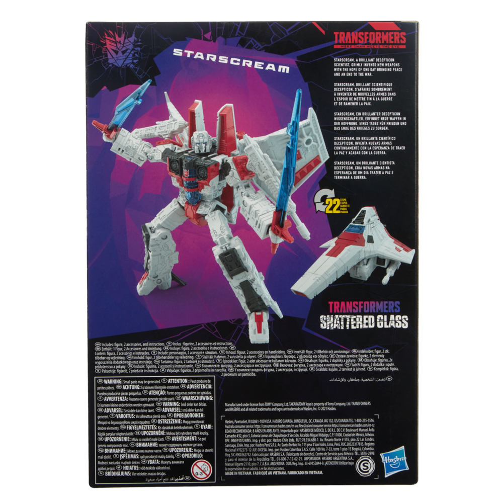 Transformers Generations Shattered Glass Collection Voyager Class Starscream
