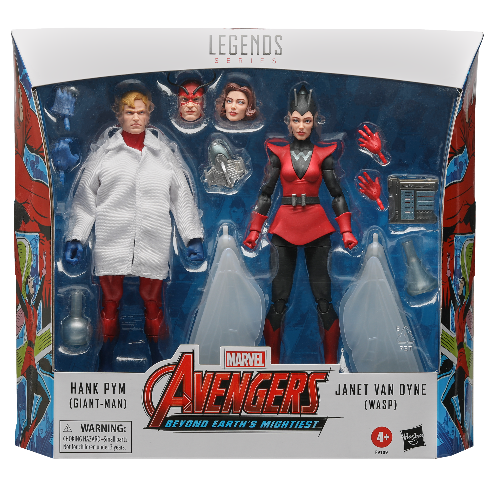 Marvel Legends Series Hank Pym (Giant-Man) & Janet Van Dyne (Wasp) Figures