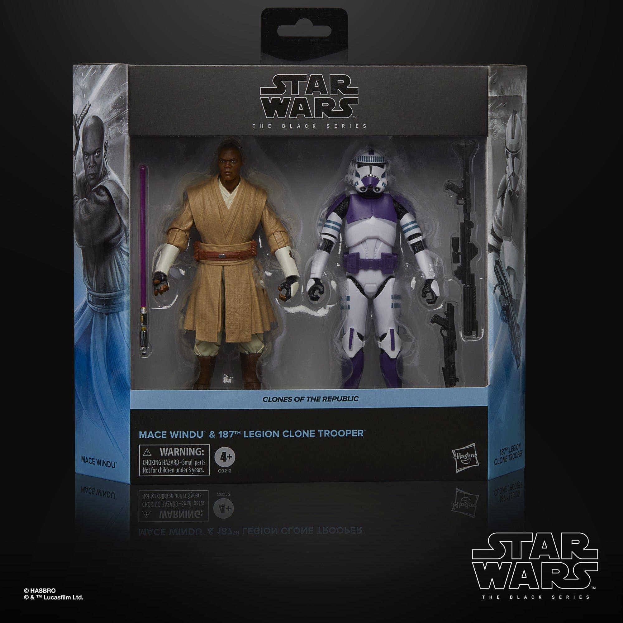 STAR WARS The Black Series Mace Windu & Clone Trooper
