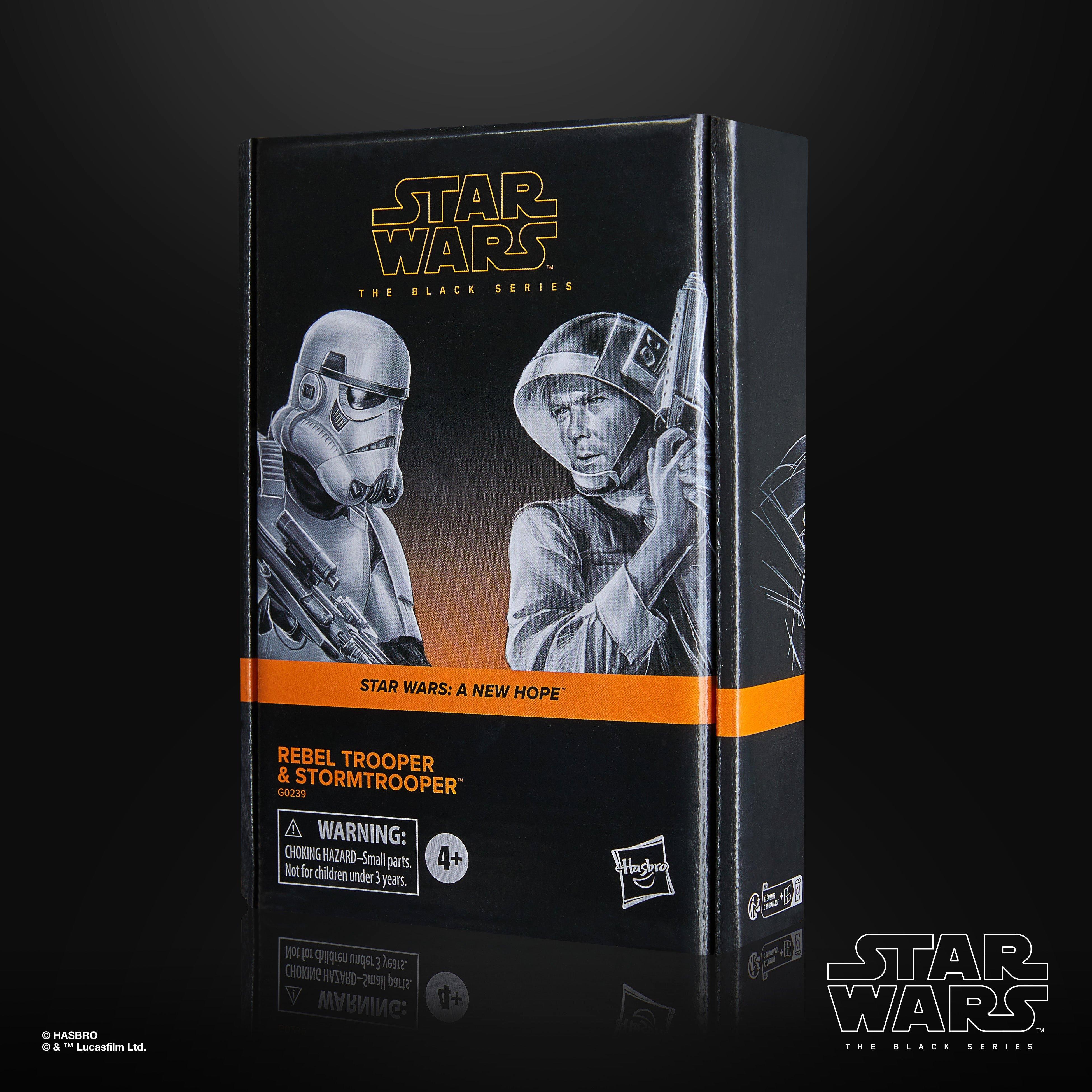 STAR WARS The Black Series Rebel Trooper & Stormtrooper