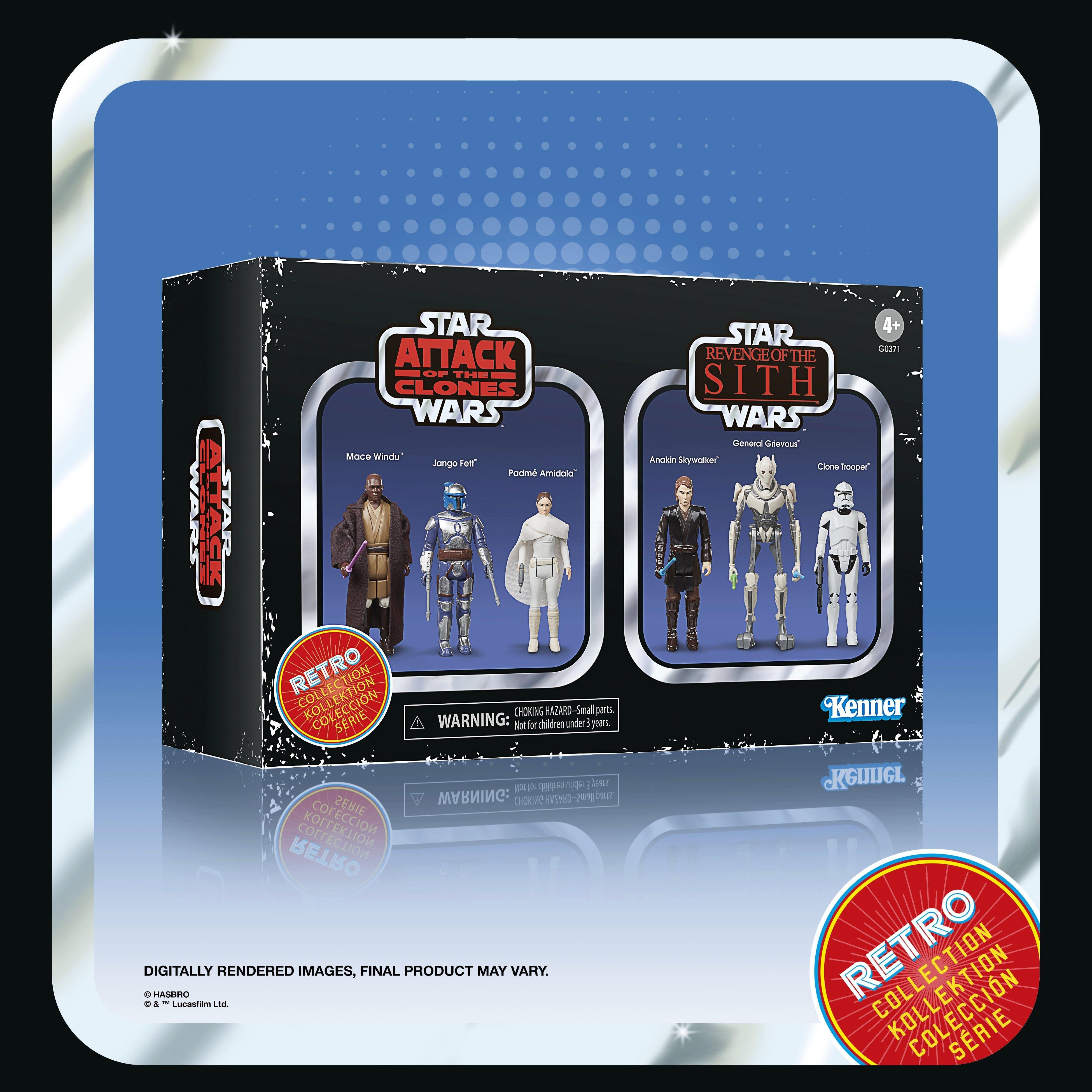 STAR WARS Retro Collection Star Wars Episode II & Episode III Multipack