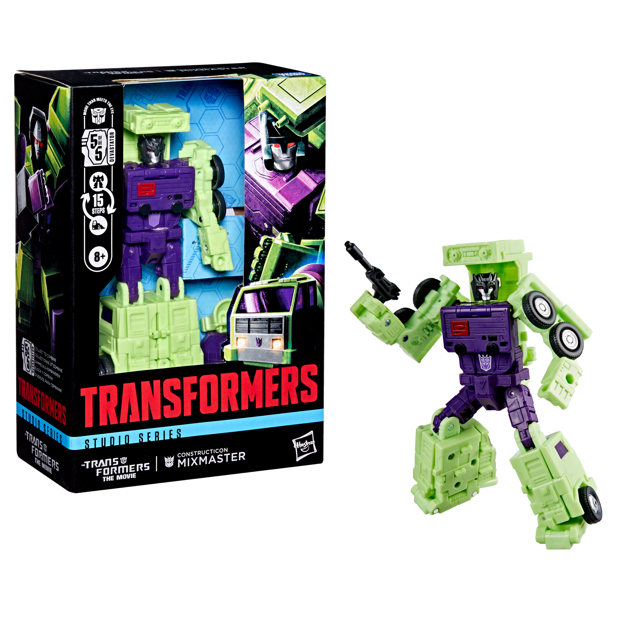 Transformers Studio Series Voyager Class The Transformers: The Movie Constructicon Mixmaster