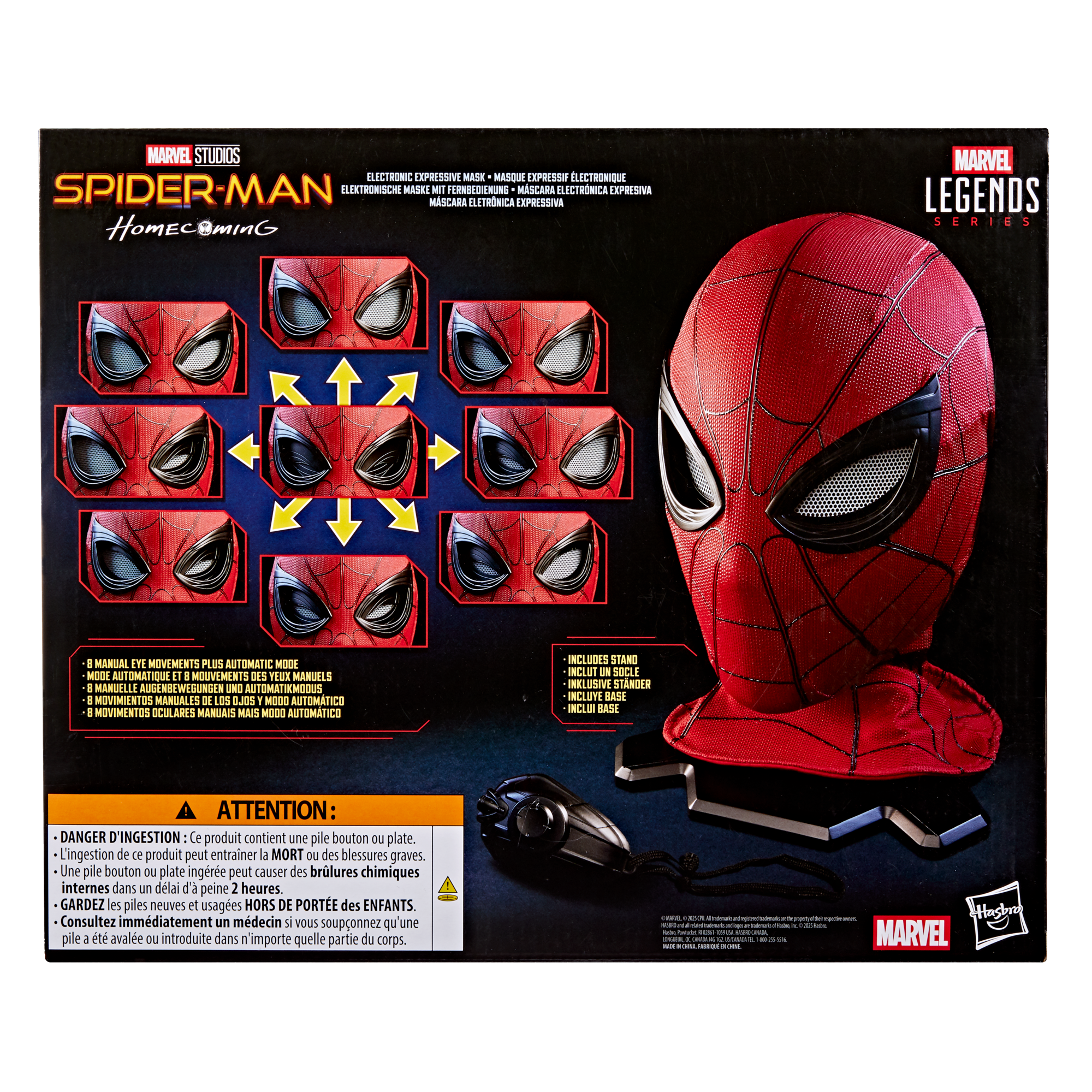 Marvel Legends Series Spider-Man Electronic Expressive Mask