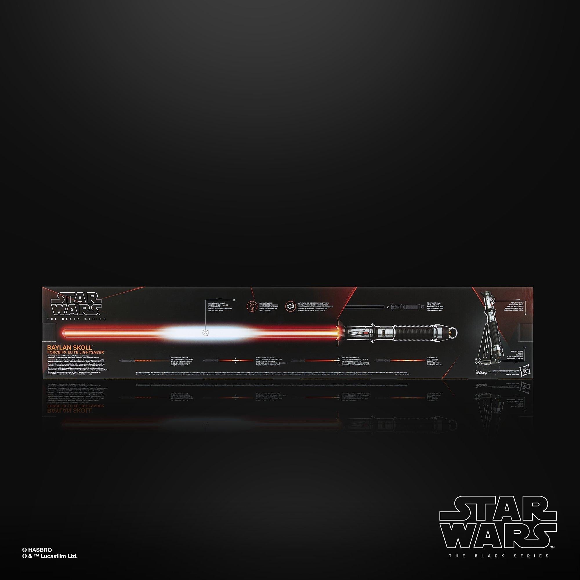 STAR WARS The Black Series Force FX Elite Baylan Skoll Lightsaber