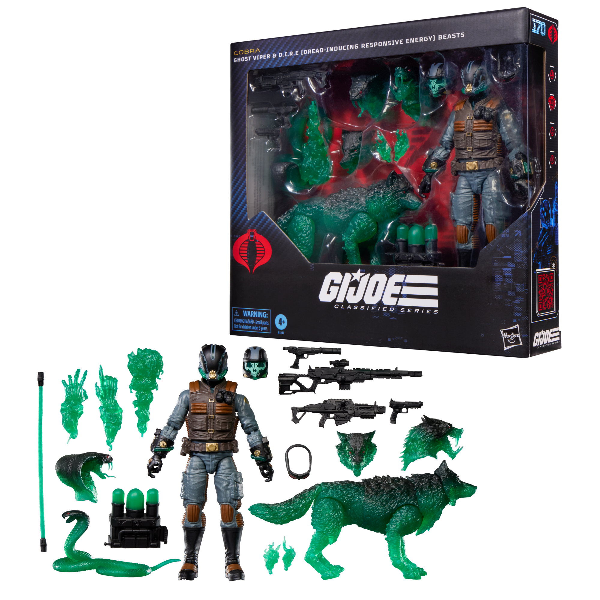 G.I. Joe Classified Series #170, Ghost Viper & D.I.R.E. (Dread-Inducing Responsive Energy) Beasts