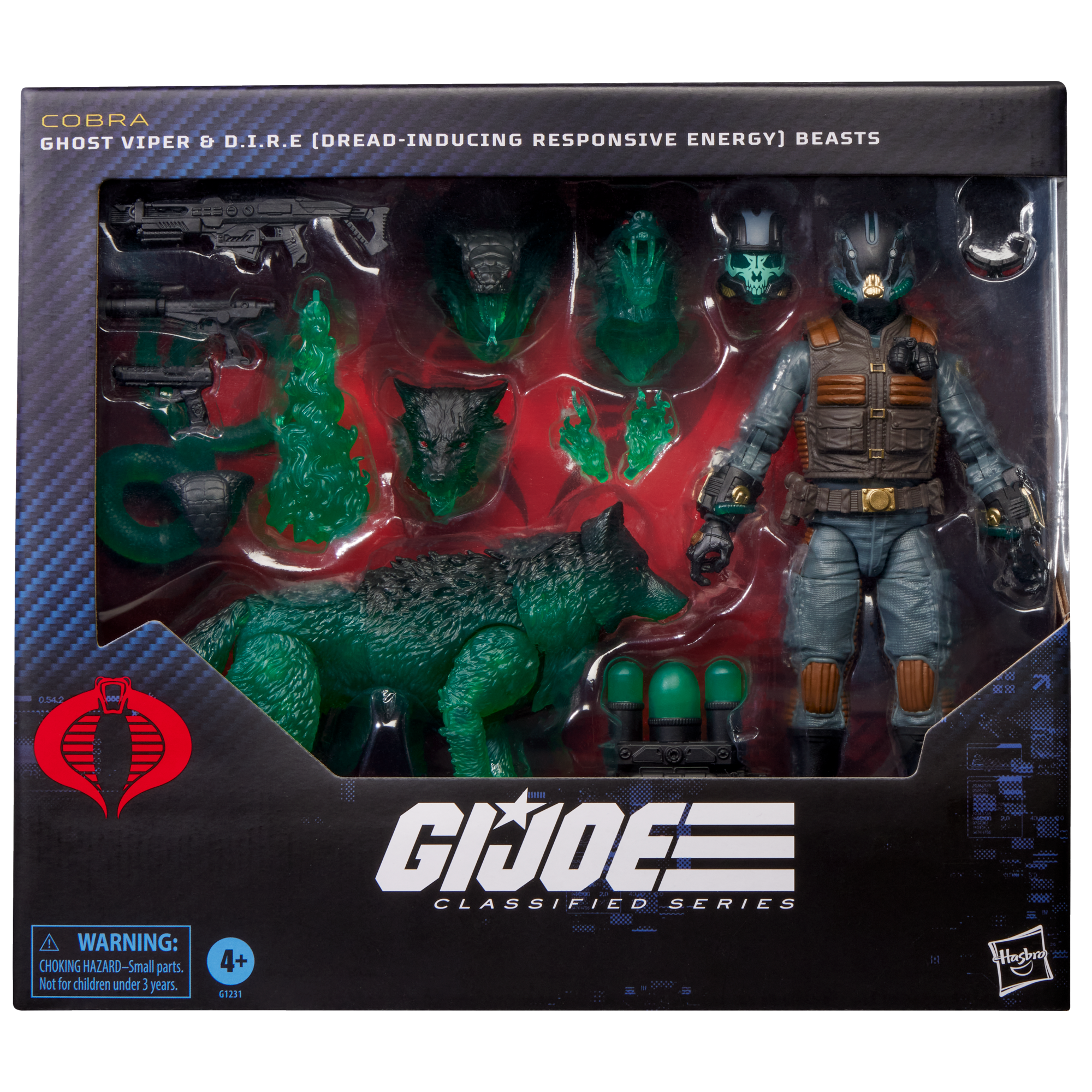 G.I. Joe Classified Series #170, Ghost Viper & D.I.R.E. (Dread-Inducing Responsive Energy) Beasts