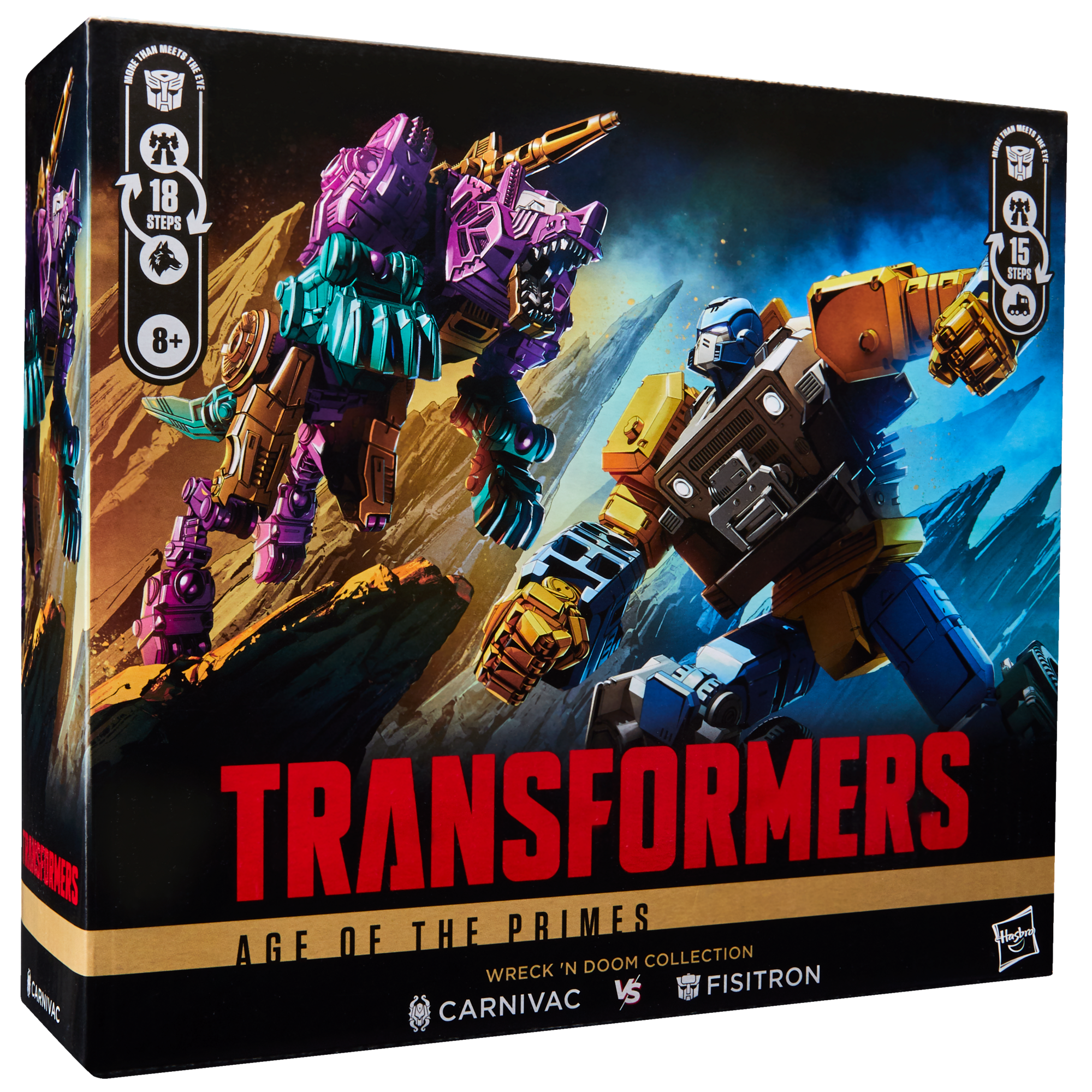 Transformers Age of the Primes Wreck ‘n Doom Collection Fisitron and Carnivac Action Figure 2-Pack