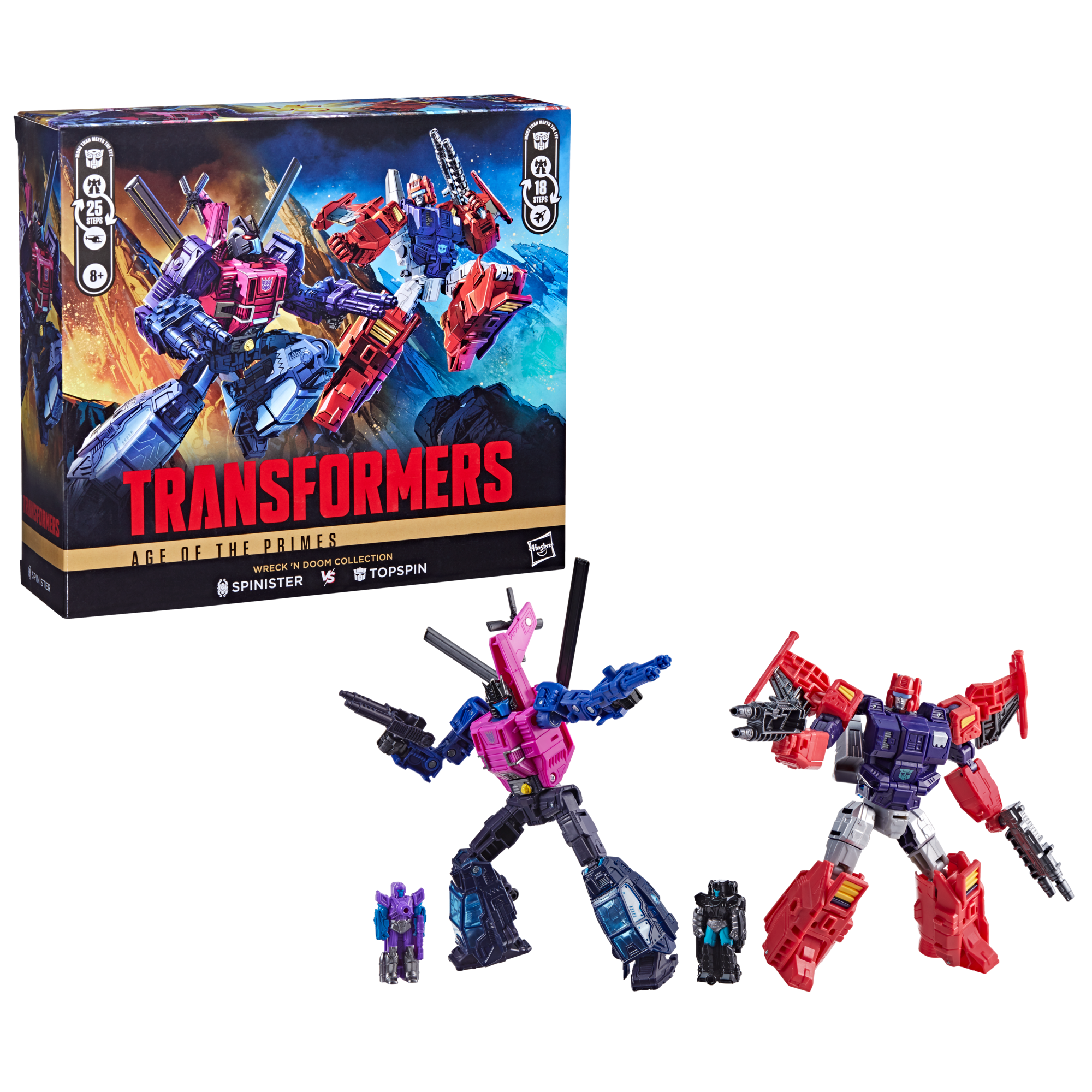 Transformers Wreck 'n Doom Collection Topspin vs Spinister