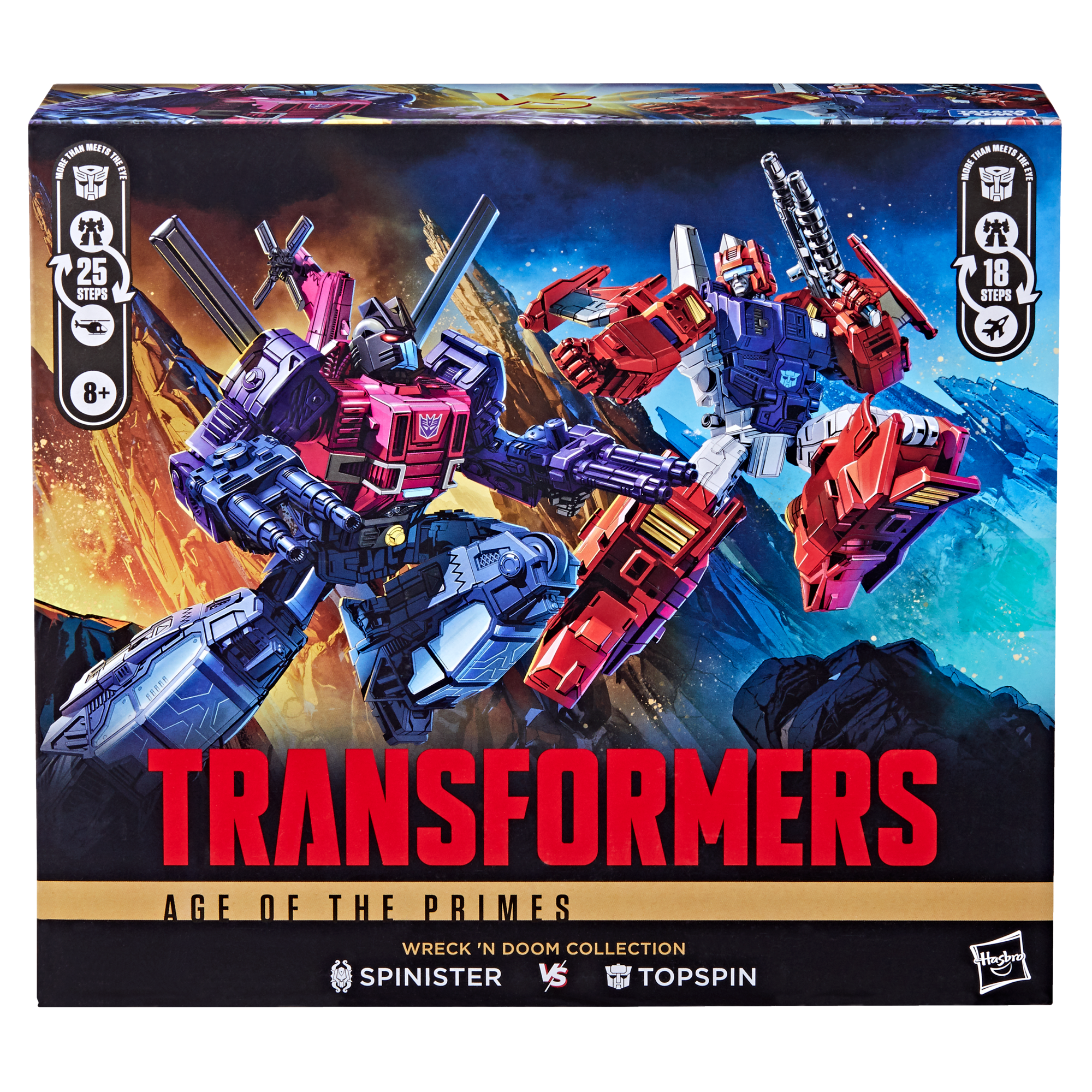 Transformers Wreck 'n Doom Collection Topspin vs Spinister
