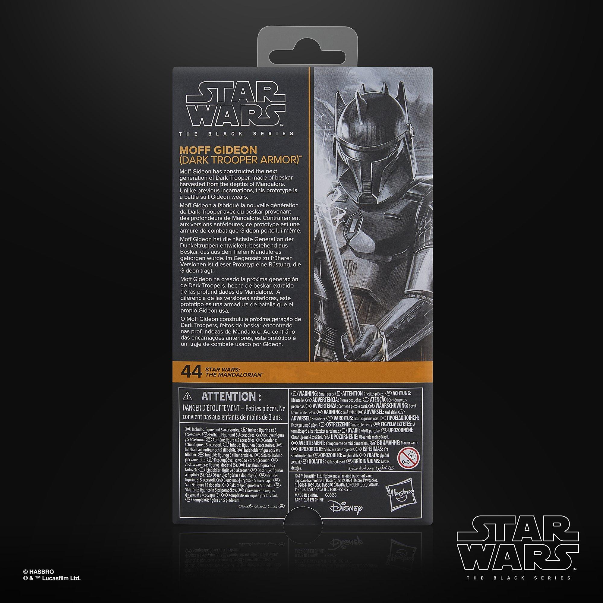 STAR WARS The Black Series Moff Gideon (Dark Trooper Armor)