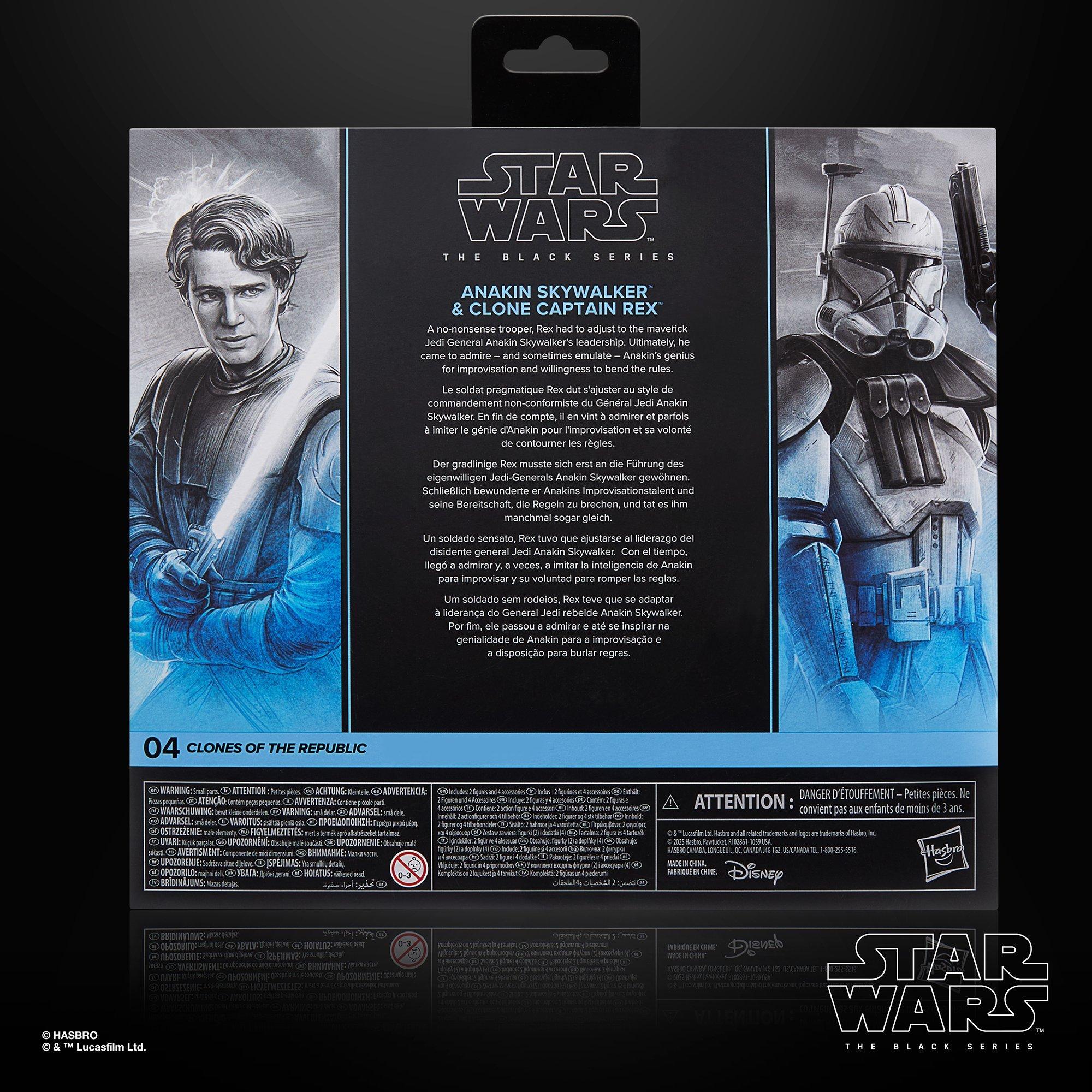 STAR WARS The Black Series Anakin Skywalker & Clone Captain Rex