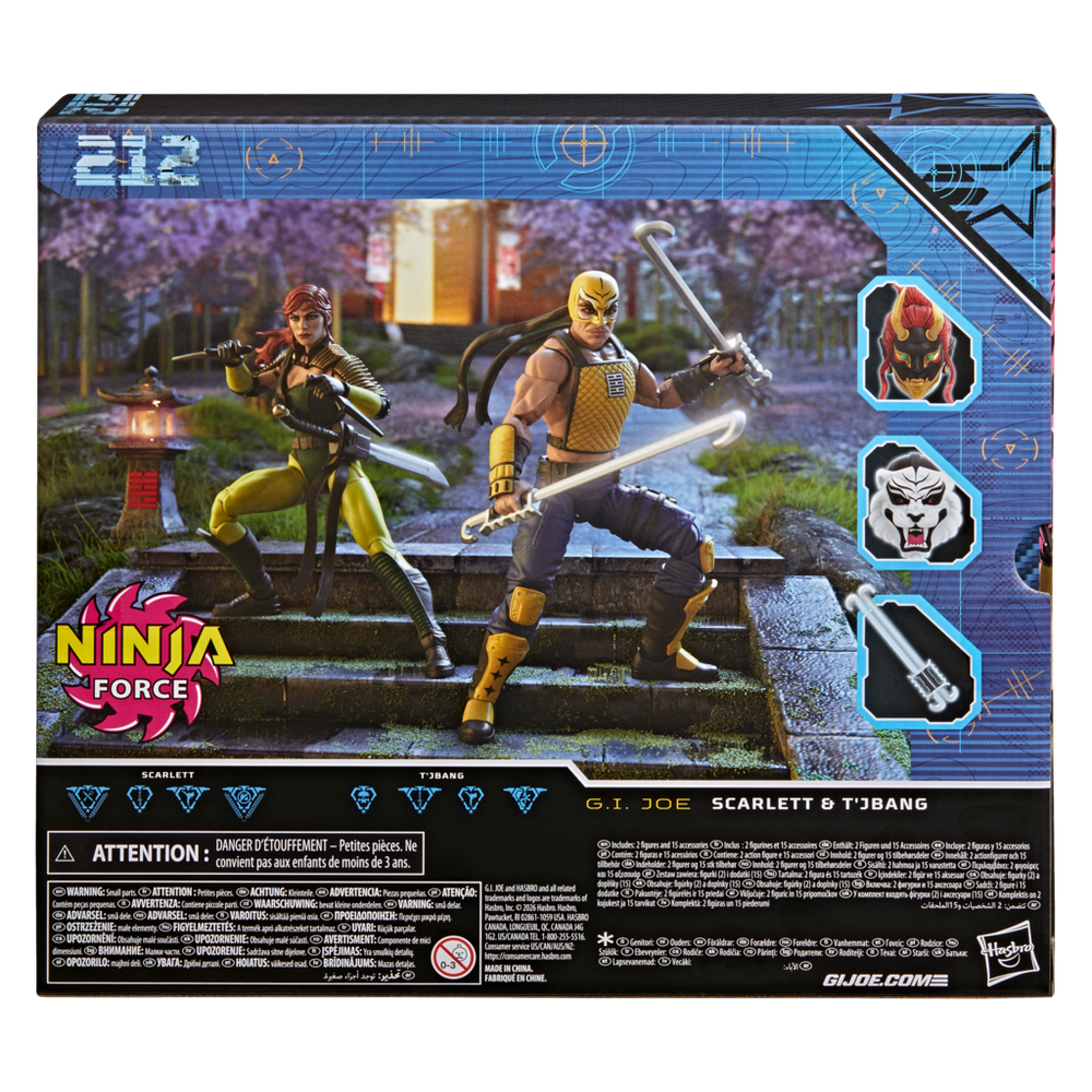 G.I. Joe Classified Series #212, Ninja Force Scarlett and T'Jbang