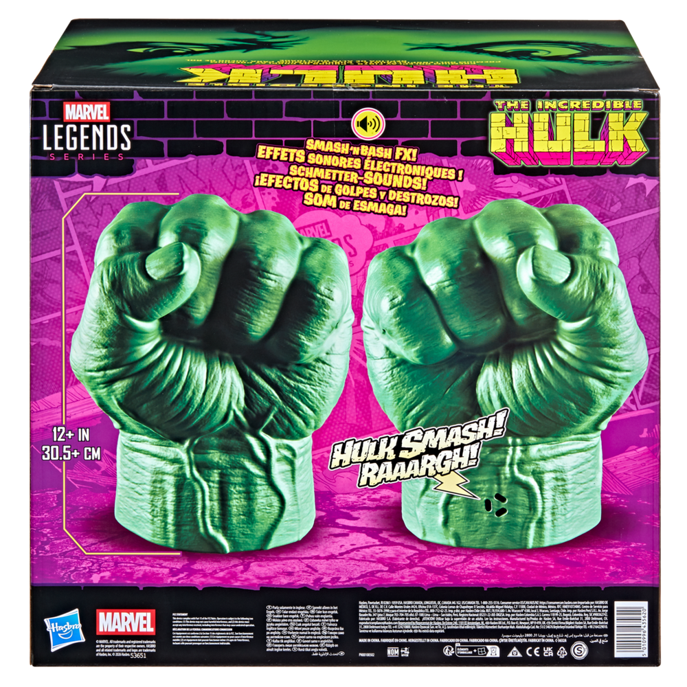 Marvel Legends Series Incredible Hulk Premium Roleplay Fists