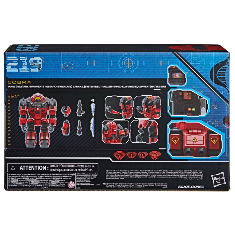 G.I. Joe Classified Series #219, M.A.R.S. (Military Armaments Research Syndicate) S.N.A.K.E. (System Neutralizer-Armed Kloaking Equipment) Battle Suit