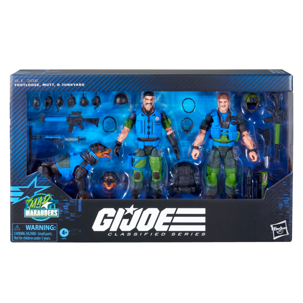 G.I. Joe Classified Series #220, Mad Marauders Footloose, Mutt, & Junkyard