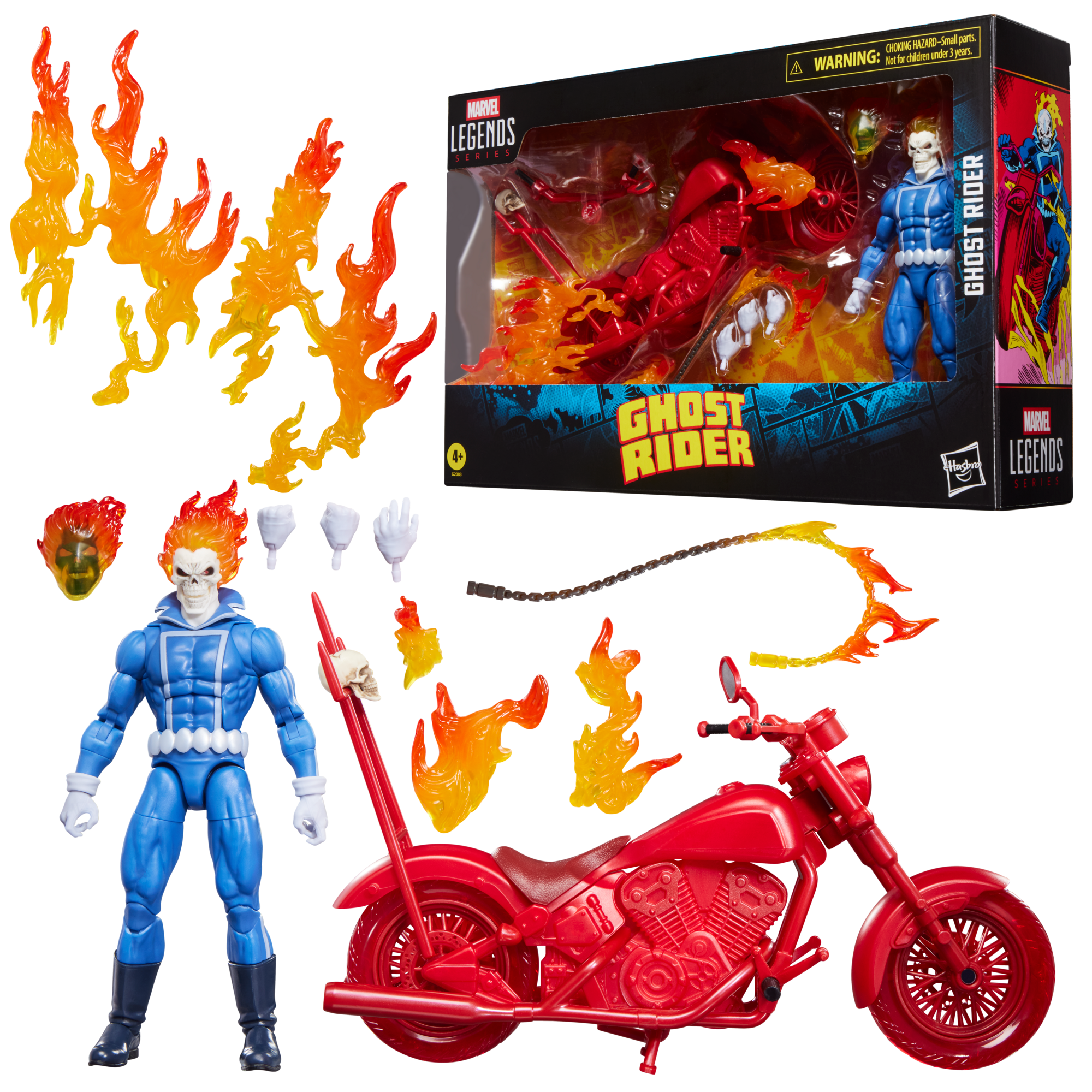 Marvel Legends Series Ghost Rider Johnny Blaze with Motorcycle
