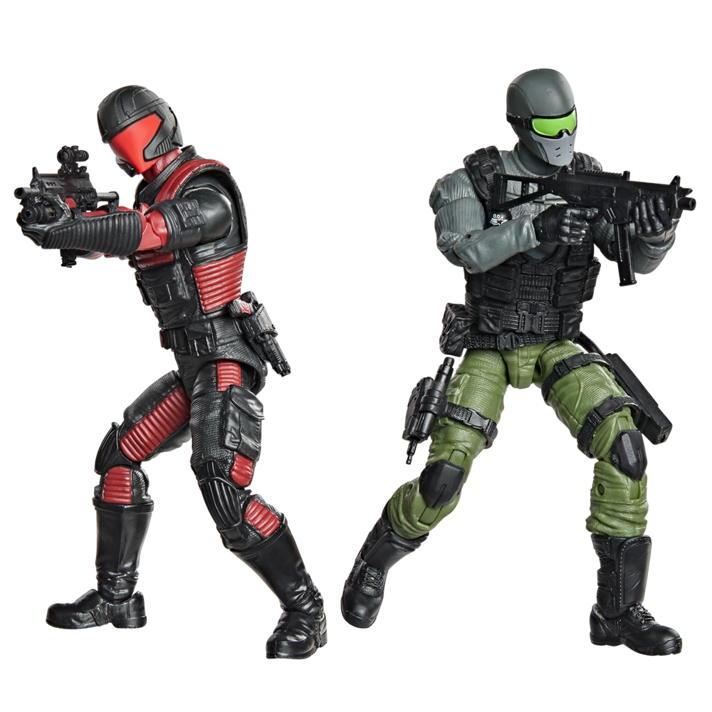 G.I. Joe Classified Series #218, Snake Eyes & Varmint ATV Vs. Stealth Viper & Cobra Stealth Flight Pod (Trubble Bubble)