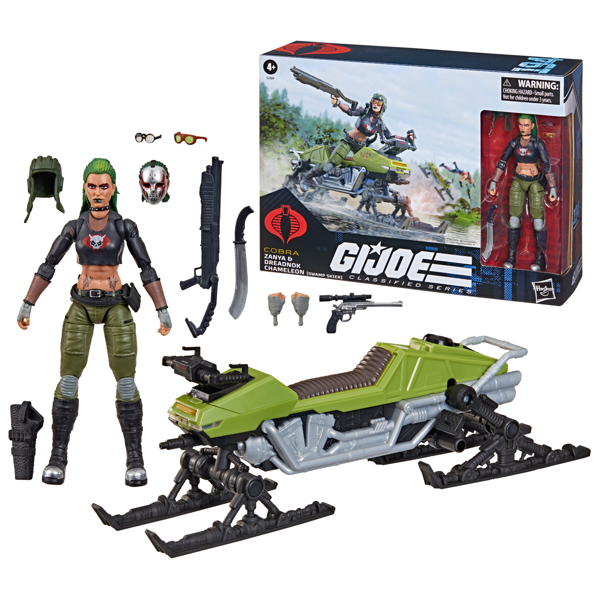 G.I. Joe Classified Series #194, Zanya and Dreadnok Chameleon (Swamp Skier) Vehicle