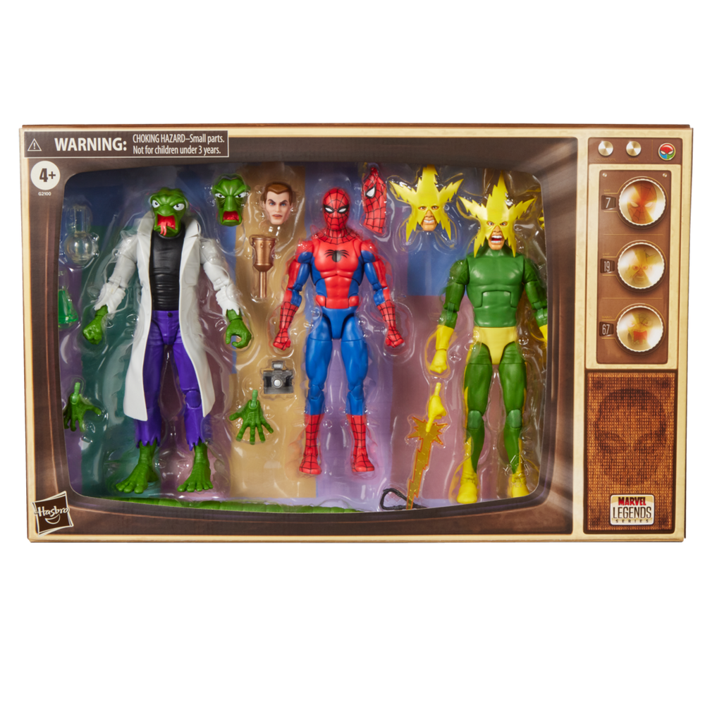 Marvel Legends Series Spider-Man, Marvel's Lizard, & Marvel's Electro