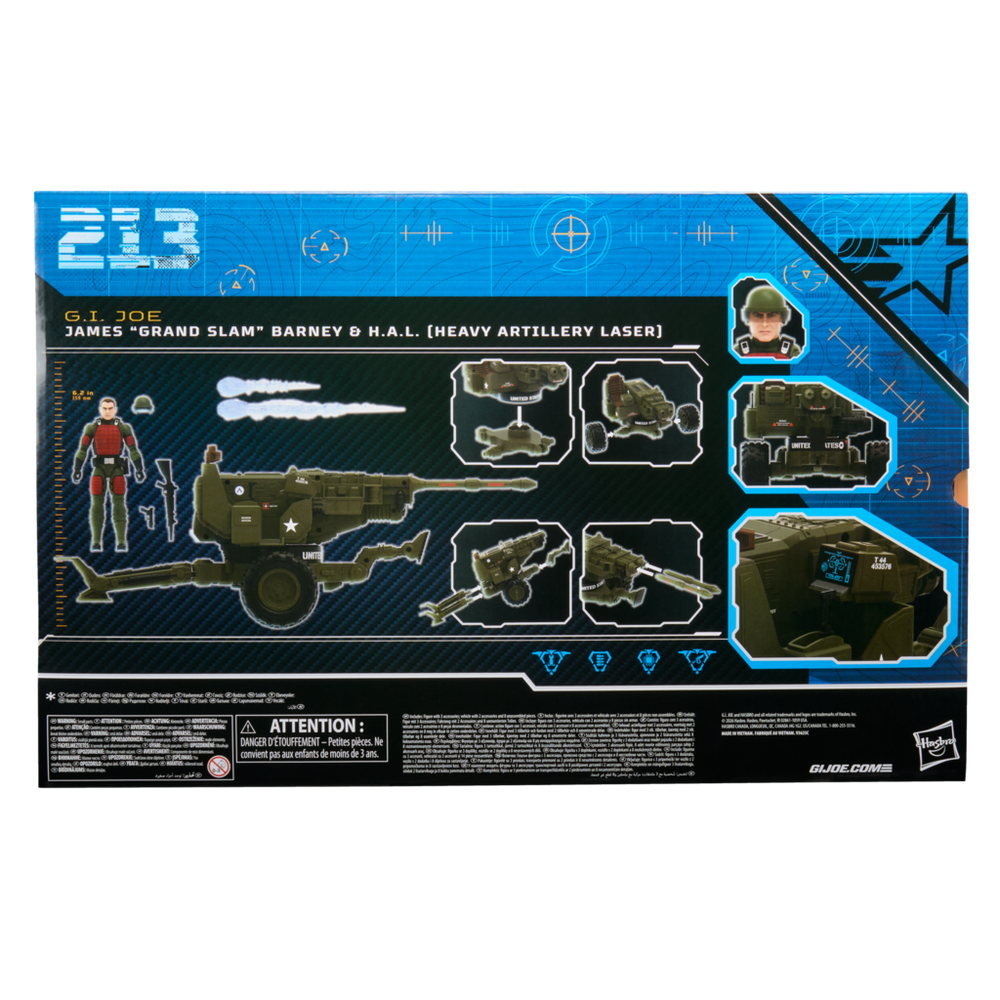 G.I. Joe Classified Series #213, James "Grand Slam" Barney & H.A.L. (Heavy Artillery Laser)
