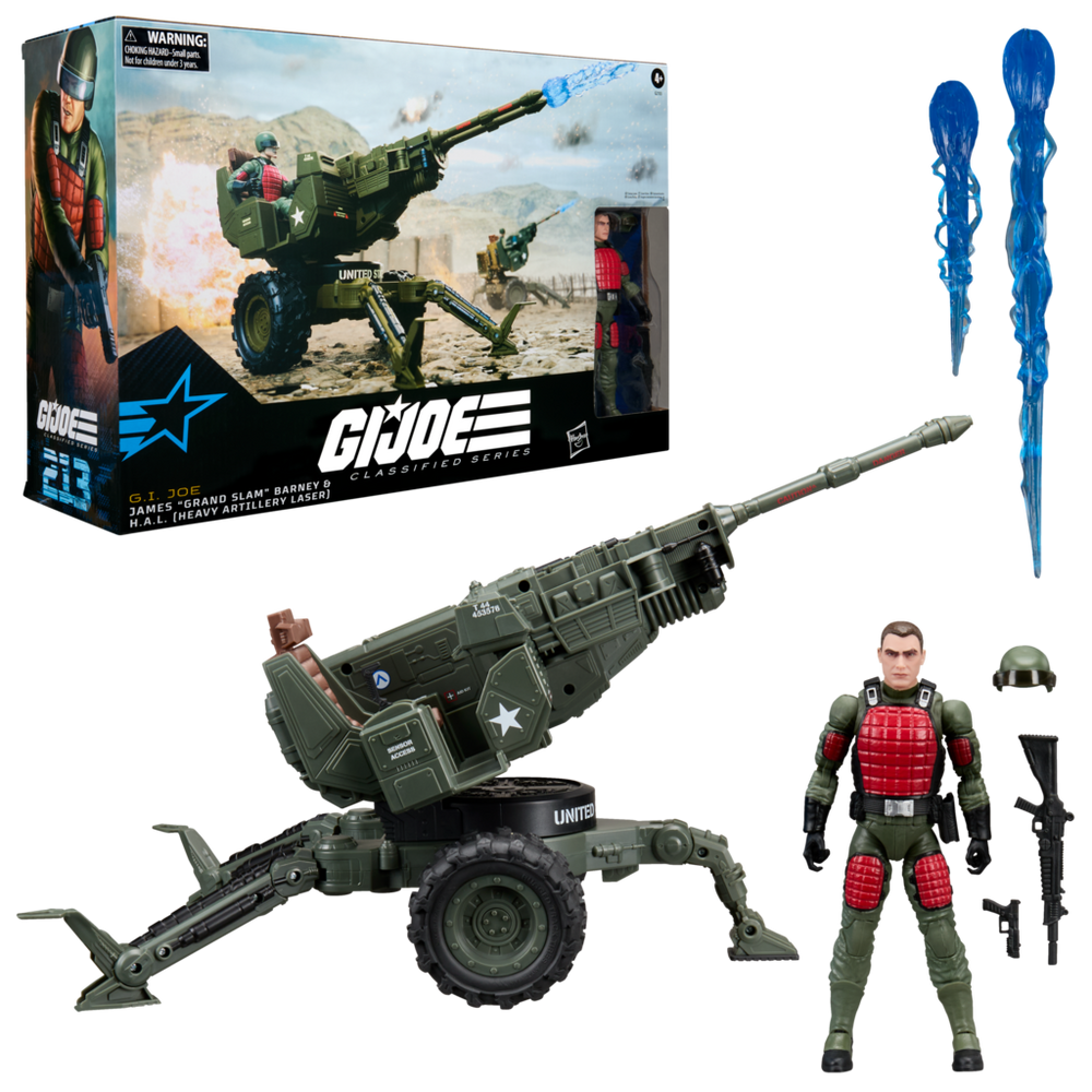 G.I. Joe Classified Series #213, James "Grand Slam" Barney & H.A.L. (Heavy Artillery Laser)