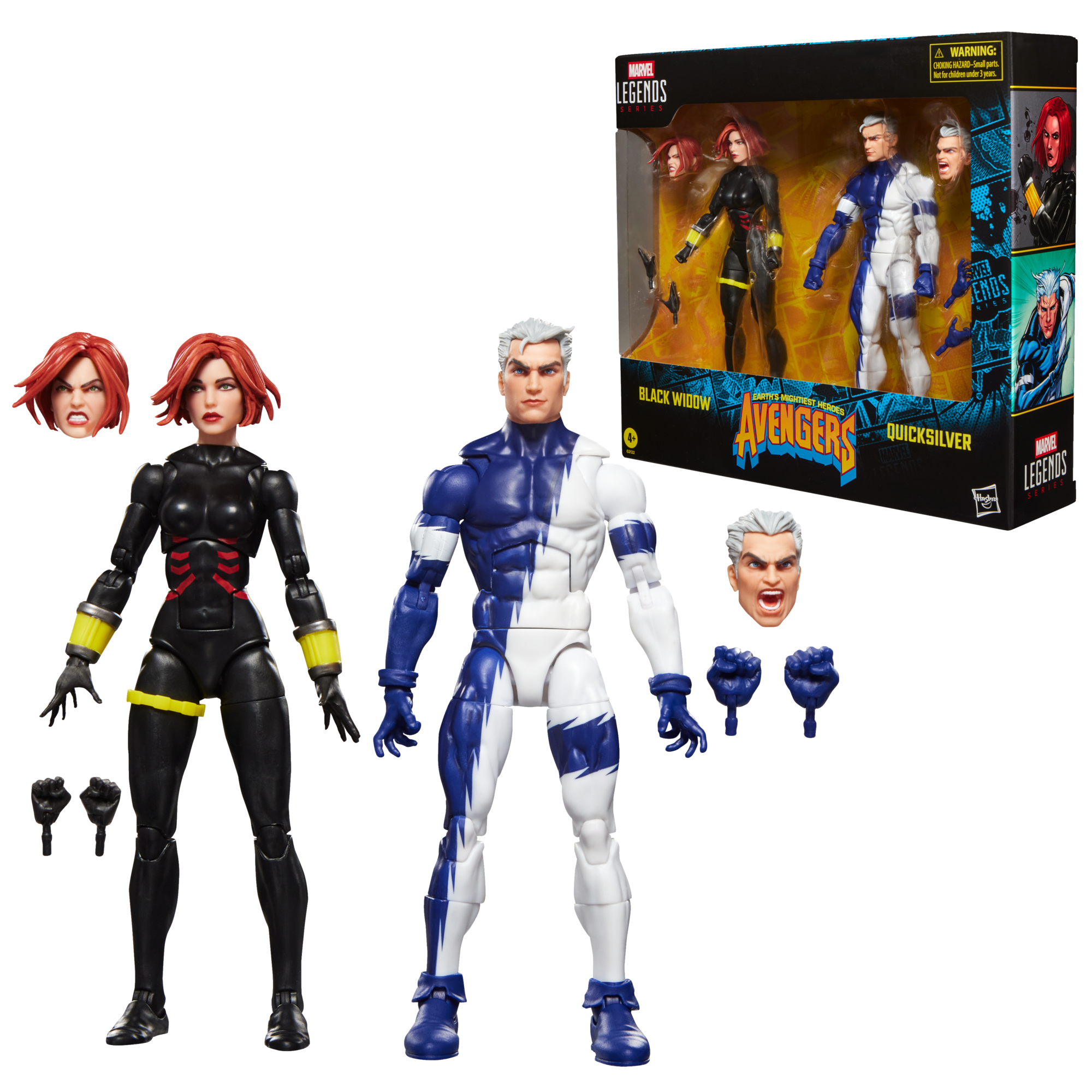 Marvel Legends Series Avengers Black Widow and Quicksilver