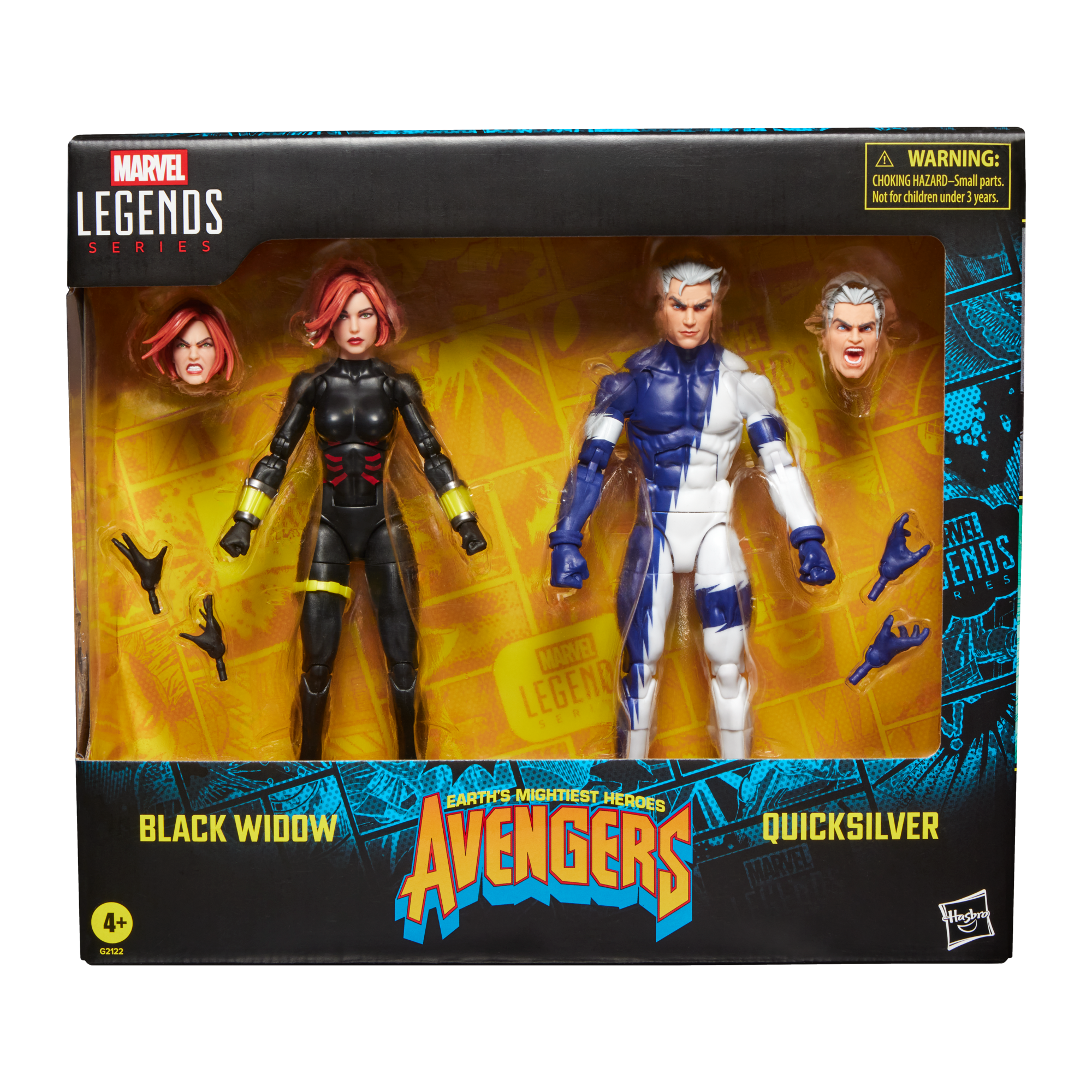 Marvel Legends Series Avengers Black Widow and Quicksilver