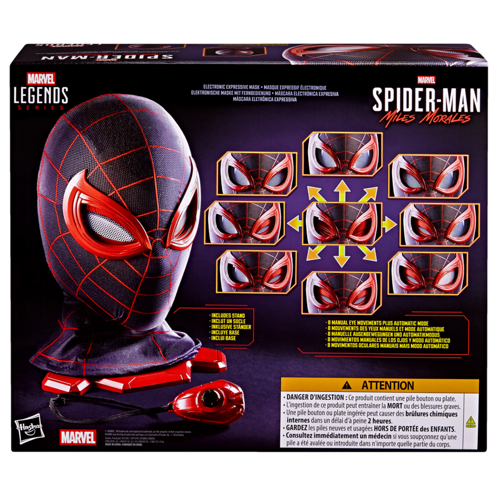 Marvel Legends Series Spider-Man: Miles Morales Electronic Expressive Mask