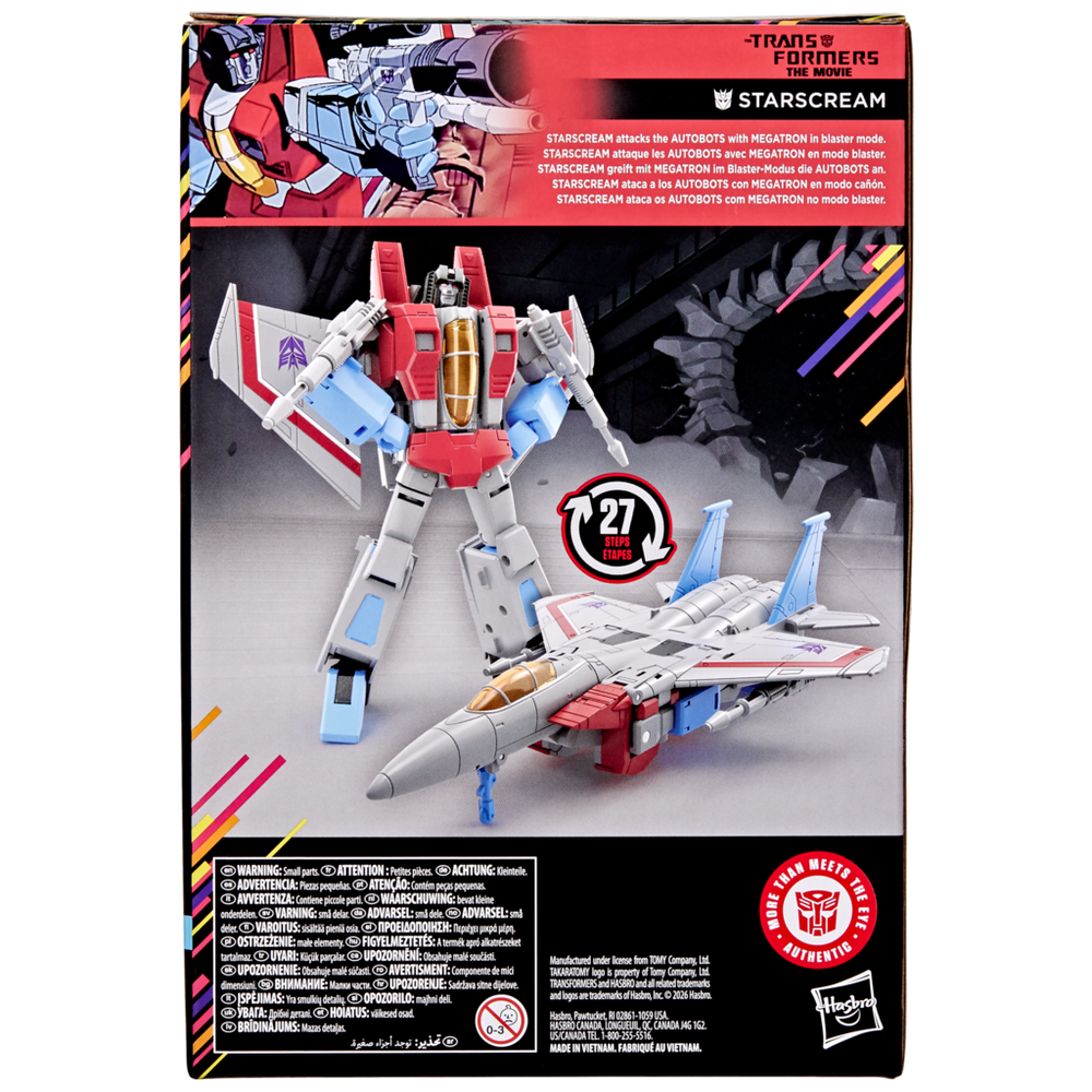 Transformers Studio Series MTMTE Collection The Transformers: The Movie Voyager Class Starscream