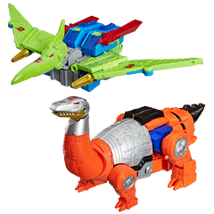Transformers Age of the Primes G2 Dinobot Swoop and G2 Dinobot Sludge