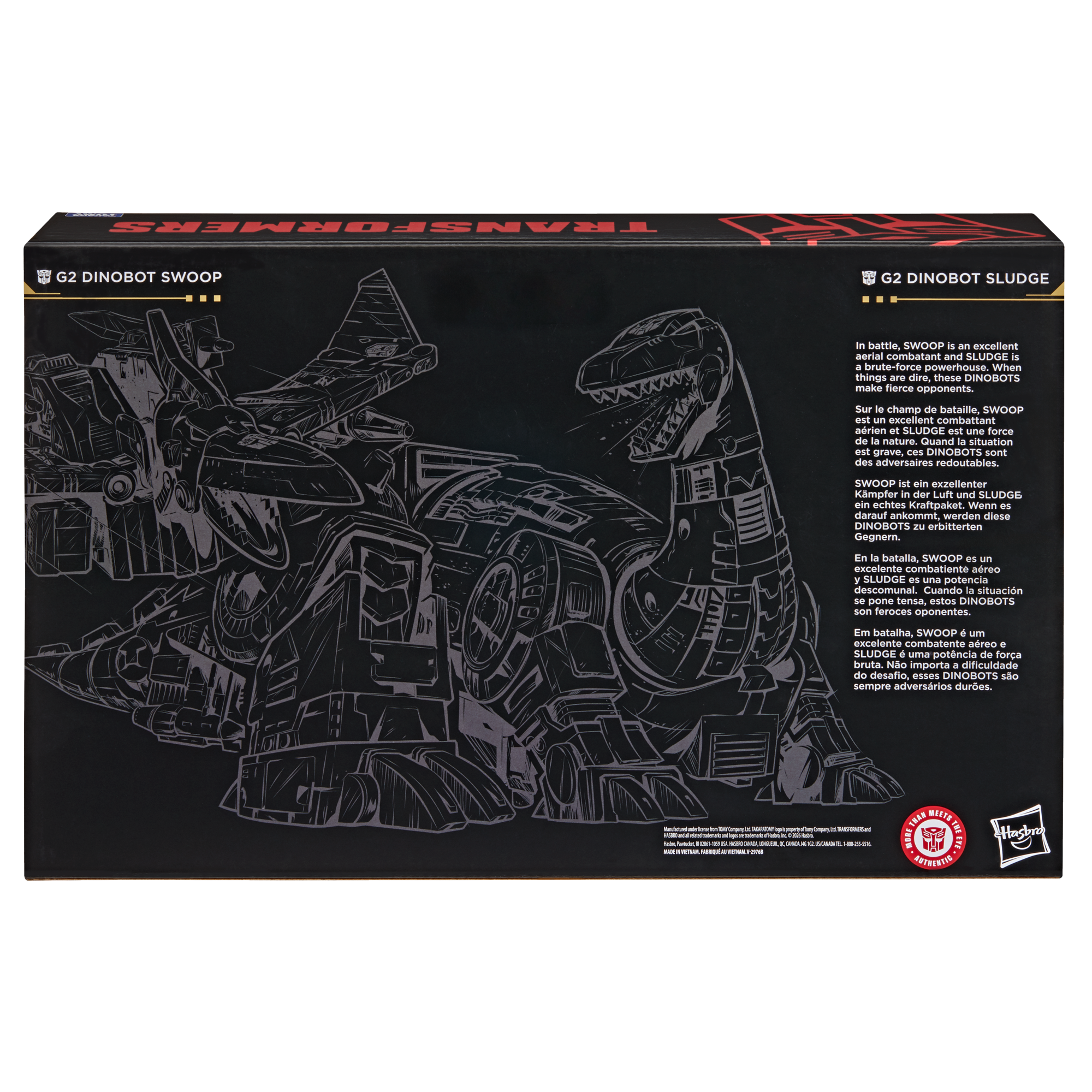 Transformers Age of the Primes G2 Dinobot Swoop and G2 Dinobot Sludge
