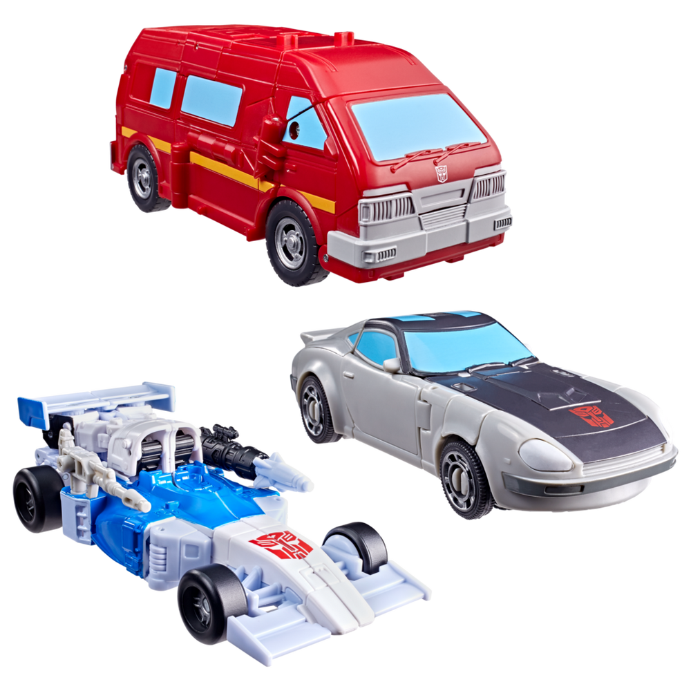 Transformers Age of the Primes Autobot Mirage, Ironhide, and Bluestreak
