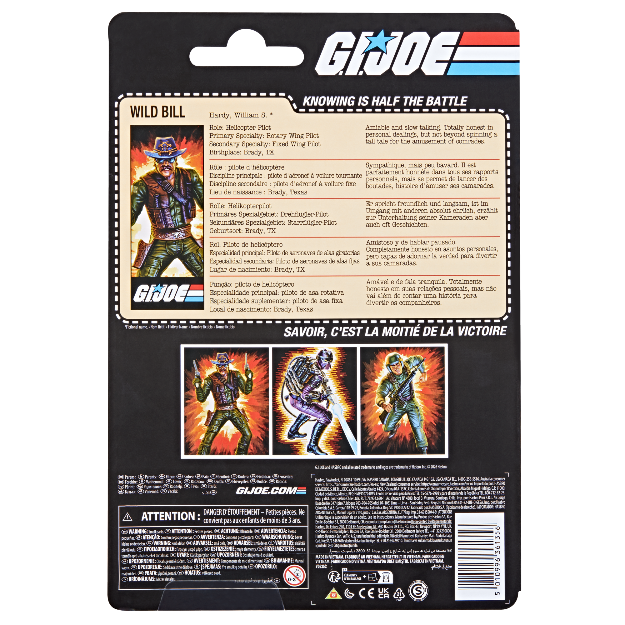 G.I. Joe Classified Series Retro Cardback William "Wild Bill" Hardy