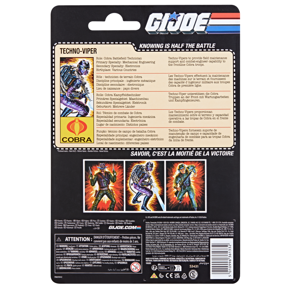 G.I. Joe Classified Series Retro Cardback Techno-Viper