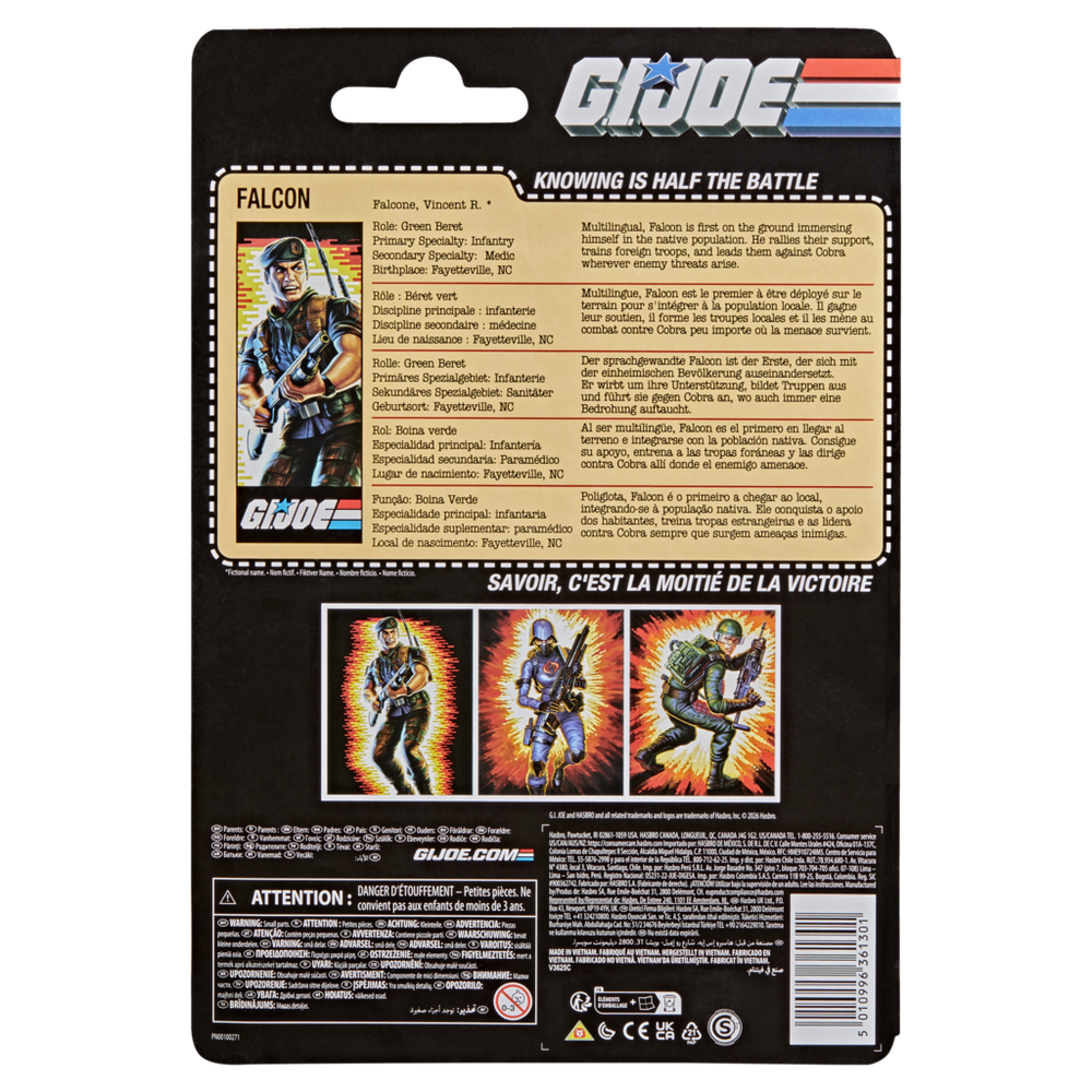 G.I. Joe Classified Series Retro Cardback Vincent R. “Falcon” Falcone