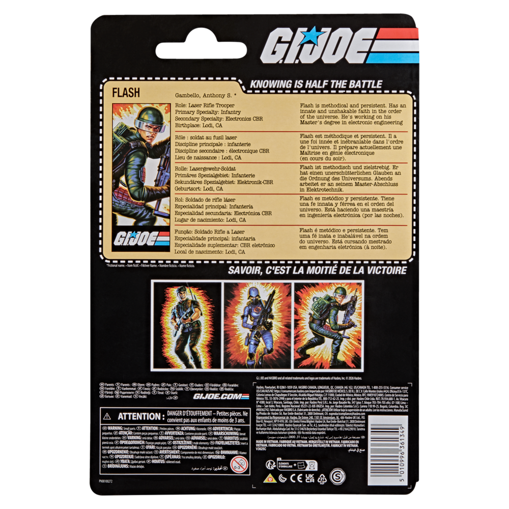 G.I. Joe Classified Series Retro Cardback Anthony “Flash” Gambello
